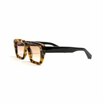 The Player // Men's Rectangular Sunglasses // Havana + Black