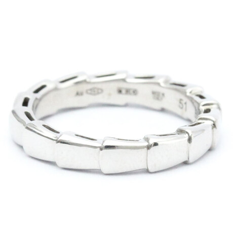 Bulgari // 18k White Gold Serpenti Viper Ring // Ring Size: 6 // Store Display