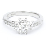 Tiffany & Co. // Platinum Flora Diamond Ring // Ring Size: 4.5 // Store Display