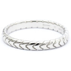 Bulgari // 18k White Gold Spiga Ring // Ring Size: 8.5 // Store Display