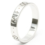Gucci // 18k White Gold Icon Ring // Ring Size: 8.5 // Store Display