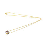 Tiffany & Co. // 18k Rose Gold Sparkler Amethyst Necklace // 15.74" // Store Display