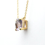 Tiffany & Co. // 18k Rose Gold Sparkler Amethyst Necklace // 15.74" // Store Display