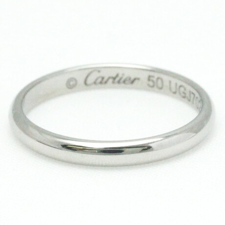 Cartier // Platinum 1895 Wedding Ring // Ring Size: 5.25 // Store Display