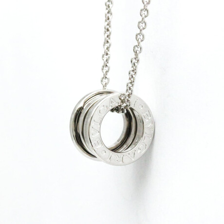 Bulgari // 18k White Gold B.zero1 Necklace // 15.74" // Store Display