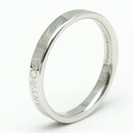 Tiffany & Co. // Platinum Flat Band Ring // Ring Size: 7.5 // Store Display