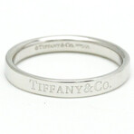 Tiffany & Co. // Platinum Flat Band Ring // Ring Size: 7.5 // Store Display