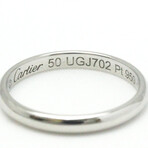Cartier // Platinum 1895 Wedding Ring // Ring Size: 5.25 // Store Display