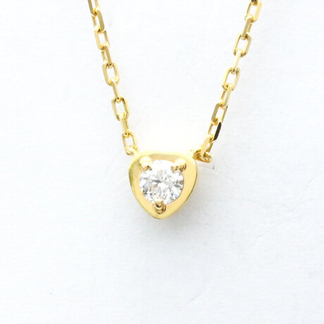 Cartier // 18k Yellow Gold Diamants Légers De Cartier Diamond Necklace // 14.76"-15.94" // Store Display