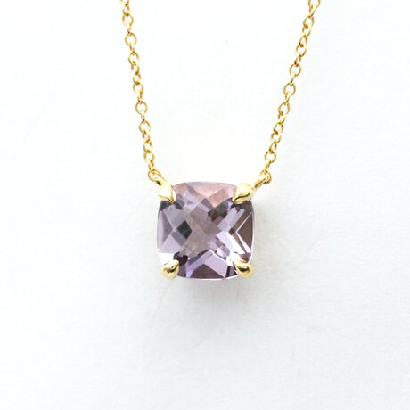 Tiffany & Co. // 18k Rose Gold Sparkler Amethyst Necklace // 15.74" // Store Display