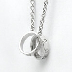 Cartier // 18k White Gold Love Necklace // 17.12" // Store Display