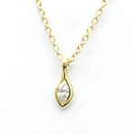 Tiffany & Co. // 18k Yellow Gold Visor Yard Marquise Cut Diamond Necklace // 15.94" // Store Display