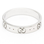 Gucci // 18k White Gold Icon Ring // Ring Size: 8.5 // Store Display