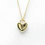 Tiffany & Co. // 18k Yellow Gold Heart Lock Necklace // 15.94" // Store Display