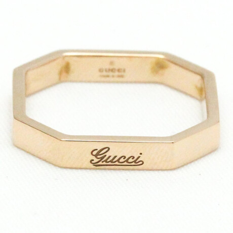 Gucci // 18k Rose Gold Octagonal Ring // Ring Size: 5.75 // Store Display