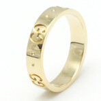 Gucci // 18k Yellow Gold Icon Ring // Ring Size: 5 // Store Display