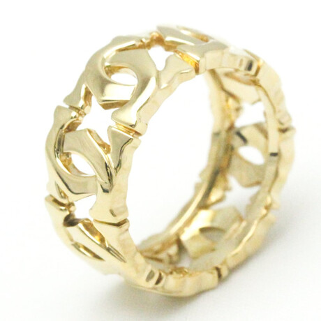 Cartier // 18k Yellow Gold Entrelace Ring // Ring Size: 6 // Store Display