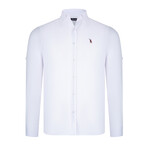 Set of 3 Button Up Shirts // White + Black + Beige (S)