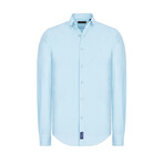 Button-Down Collar Shirt // Light Blue (S)