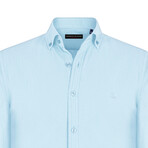 Button-Down Collar Shirt // Light Blue (S)