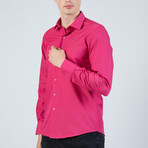 Spread Collar Shirt // Fuchsia (S)