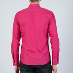 Spread Collar Shirt // Fuchsia (S)