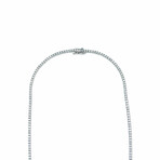 18K White Gold Diamond Tennis Necklace // 17" // New