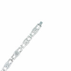 18K White Gold Diamond Bracelet I // 7" // New