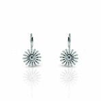 18K White Gold Diamond Earrings III // New