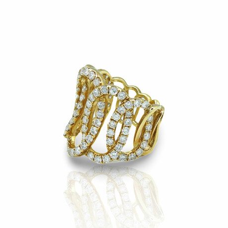 18K Yellow Gold Diamond Ring // Ring Size: 6.25 // Pre-Owned