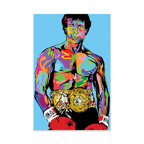 Rocky Print on Acrylic Glass by TECHNODROME1 (16"H x 24"W x 0.25"D)