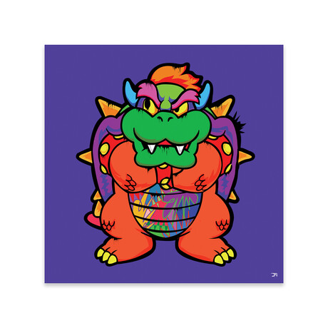 Bowser Print on Acrylic Glass by TECHNODROME1 (24"H x 24"W x 0.25"D)