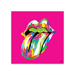 Rolling Mouth Swag Print on Acrylic Glass by TECHNODROME1 (24"H x 24"W x 0.25"D)