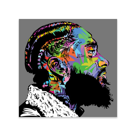 Nipsey Hussle R.I.P. Print on Acrylic Glass by TECHNODROME1 (24"H x 24"W x 0.25"D)