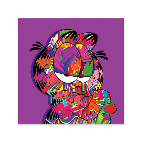 Garfield Print on Acrylic Glass by TECHNODROME1 (24"H x 24"W x 0.25"D)