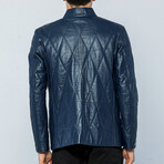 Quilted Utility Jacket // Dark Blue (S)