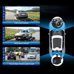 Wireless Apple Carplay Portable Car Speaker, 10.26 "FHD Car Touch Screen Radio, Android Car, 2.5K Car Camera Loop Recording, Backup Camera