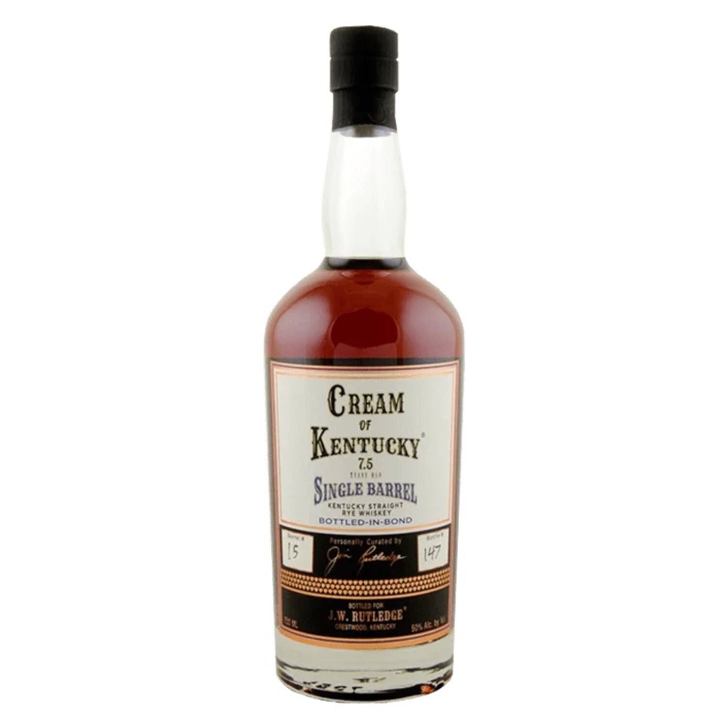 Cream of Kentucky 7.5 Year Bottled in Bond Single Barrel Straight Rye