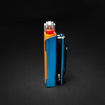 Lighter Knife With Built In Pocket Clip/Money Clip // Blue