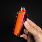 Lighter Knife With Built In Pocket Clip/Money Clip // Pink