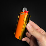 Lighter Knife With Built In Pocket Clip/Money Clip // Gold