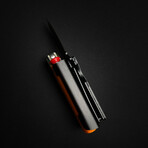 Lighter Knife With Built In Pocket Clip/Money Clip // Flag
