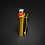 Lighter Knife With Built In Pocket Clip/Money Clip // Gold