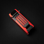 Lighter Knife With Built In Pocket Clip/Money Clip // Red