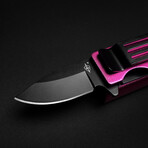Lighter Knife With Built In Pocket Clip/Money Clip // Pink