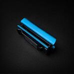 Lighter Knife With Built In Pocket Clip/Money Clip // Blue