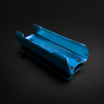Lighter Knife With Built In Pocket Clip/Money Clip // Blue