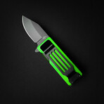 Lighter Knife With Built In Pocket Clip/Money Clip // Green