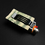 Multipurpose Pocket Knife, Lighter Holder, & Money Clip // Silver