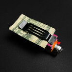 Lighter Knife With Built In Pocket Clip/Money Clip // Pink